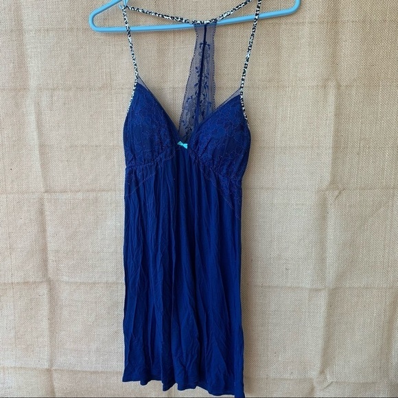Victoria’s Secret Chemise Slip Dress Lingerie Lace Sheer Back Size Medium - Picture 1 of 10